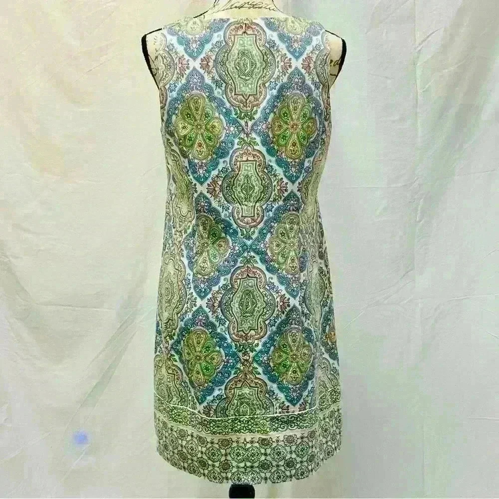 Maggy London Women's Sleeveless Floral Midi Sheath Dress Size 10 - Picture 5 of 9